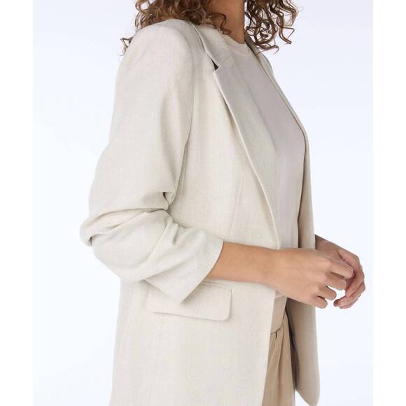 NEW ESQUALO sina linen look blazer in sand